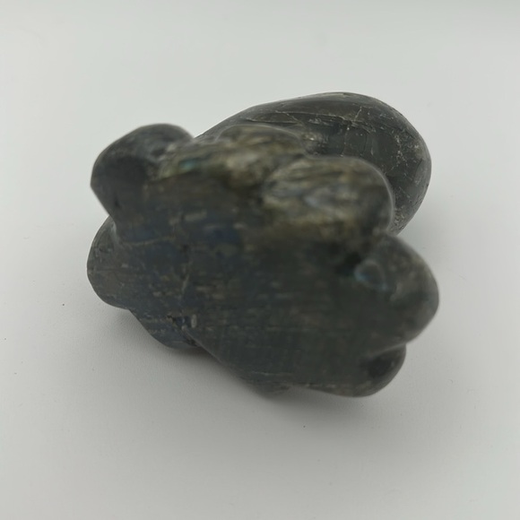 Natural blue flash labradorite octopus carving - Picture 5 of 8